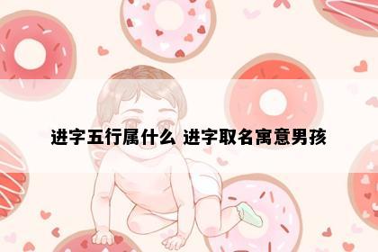 进字五行属什么 进字取名寓意男孩