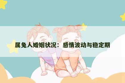 属兔人婚姻状况：感情波动与稳定期