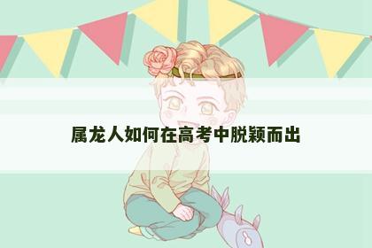属龙人如何在高考中脱颖而出