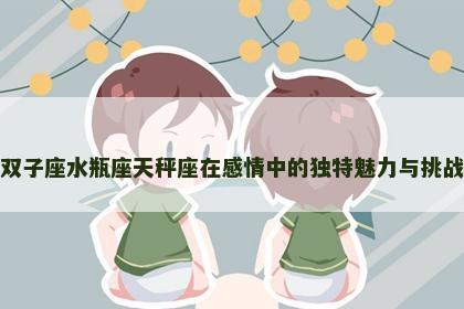 双子座水瓶座天秤座在感情中的独特魅力与挑战