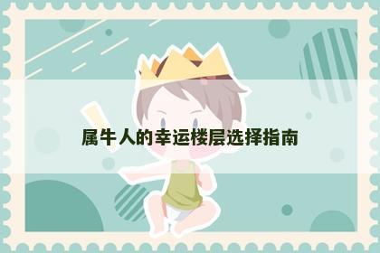 属牛人的幸运楼层选择指南