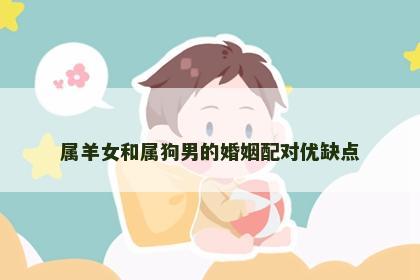 属羊女和属狗男的婚姻配对优缺点