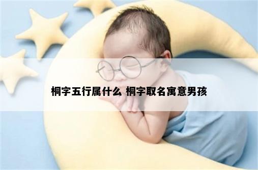 桐字五行属什么 桐字取名寓意男孩