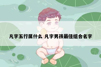 凡字五行属什么 凡字男孩最佳组合名字