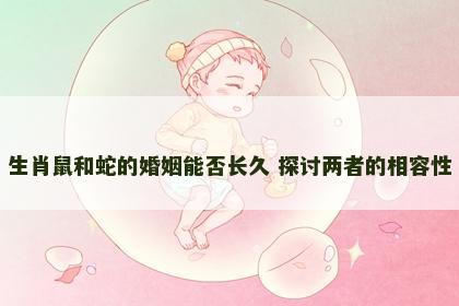 生肖鼠和蛇的婚姻能否长久 探讨两者的相容性